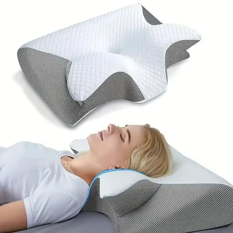 Butterfly Sleep Memory Neck Pillow Slow Rebound Comfortable Memory Foam Sleep Pillow Cervical Orthopedic Neck Massage Bed Pillow